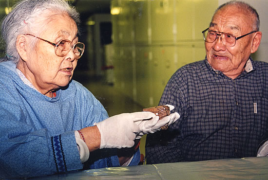 Elders examine Tobacco Box